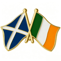Épingles de revers en émail dur imitation antique avec design de drapeau national personnalisé, badges souvenirs en émail souple, vente en gros OEM imprimée