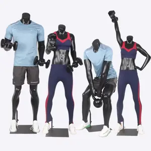 Headless Zwarte Oefenpop Fitness Spier Oefenpop Sport Mannelijke Mannequins Dummy