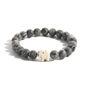 KOMI Bracelets de perles de pierres précieuses Offre Spéciale Oeil de tigre <span class=keywords><strong>Pierre</strong></span> <span class=keywords><strong>volcanique</strong></span> Turquoise 8mm Perles Bracelet élastique pour homme Cadeau d'anniversaire - Product Image 5