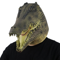 Masque de crocodile effrayant pour Halloween et Noël, masque intégral pour fête, carnaval, étiquette privée, masque en latex personnalisé
