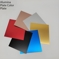 Plaque en aluminium anodisé couleur 5052, découpe laser sur mesure, marquage, plaque signalétique vierge, épaisseur 0,5-2 mm