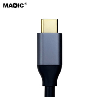 Neues Design 1,8 M 6FT vergoldeter USB C zu VGA Adapter Typ C zu VGA Kabel für Monitor Desktop und Projektor