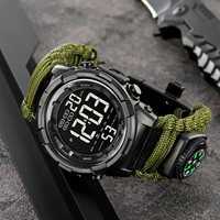 Reloj Deportivo Nuevo de 1845, Reloj de Pulsera para Hombre, a la Moda, Resistente al Agua, Reloj de Pulsera Dorado para Hombre, Digital, con Hora, Fecha, Alarma, Relojes Skmei Factor