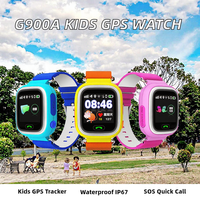 Montre connectée pour enfants G900A, IP67, Android, SOS, GPS, écran tactile de 1,44 pouce, carte SIM, calendrier, suivi de localisation, fonction d'appel pour filles et garçons