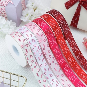 Cinta <span class=keywords><strong>de</strong></span> Raso <span class=keywords><strong>de</strong></span> Poliéster con Forma <span class=keywords><strong>de</strong></span> Corazón Pequeño para Envolver Flores, Cinta para Regalo <span class=keywords><strong>de</strong></span> San Valentín, <span class=keywords><strong>Cumpleaños</strong></span>, Ramo, Manualidades, Decoración <span class=keywords><strong>de</strong></span> Pasteles - Product Image 2