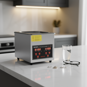 Nettoyeur à ultrasons Vevor 2L en acier inoxydable avec minuterie numérique chauffante pour bijoux et lunettes - Product Image 2