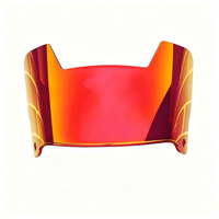 Visières universelles pour casque de football américain, visière transparente Prizm Chrome anti-buée pour casque de football adulte