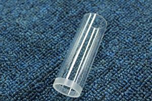 Maßgefertigtes Offenes Borosilikatglas-Rohr, Heißverarbeitetes Zylindrisches UV-Schauglas, Perforiertes Hochtemperaturbeständiges Anole-Glas - Product Image 4