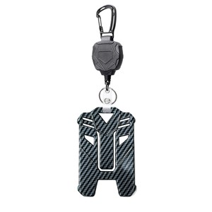 Badge striped card <b>holder</b>, retractable clip, heavy-duty key ring, 1.5cm, with safety buckle, lanyard, <b>ID</b> card <b>holder</b>. - Product Image 5