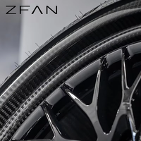 ZFAN Z/667 1 pièce Jantes forgées en fibre de carbone multi-rayons concaves polies 19-22 pouces, entraxe 5x112/114.3/120