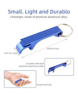 Vente en gros de mini outils de poche portables personnalisés, ouvre-bouteille, porte-clés en aluminium, ouvre-bouteille de bière - Product Image 2