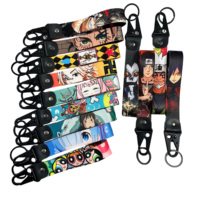 Mixte Anime 200 Designs Logo Cuir Aigle Bec Porte-clés Accessoires DBZ Luffy Bleach Moto Aigle Bec Poignet Porte-clés