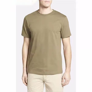 T-shirts de sport 100% coton personnalisables en tissu tricoté respirant à séchage rapide T-shirts de sport et de fitness de base en vrac - Product Image 2