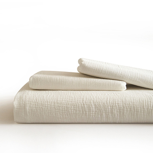 Bán Buôn 100% Bông Gạc Duvet Tấm Đôi Giường Cover Set Vua Nữ Hoàng Kích Thước 3 Mảnh Bộ Đồ Giường Đặt Phòng Ngủ Muslin Duvet Bao Gồm - Product Image 4