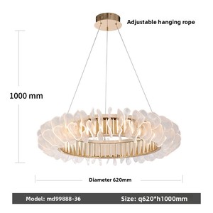 <span class=keywords><strong>Lampadario</strong></span> a filo in ferro moderno e minimalista 2026, illuminazione a LED di lusso di alta gamma per soggiorno, ingresso, duplex, sala da pranzo - Product Image 6