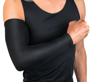 Manchons de bras rafraîchissants d'été anti-UV en polyester respirant pour le cyclisme en extérieur unisexe - Product Image 1
