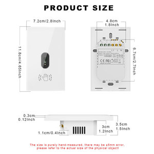 Sóng để mở cảm biến hồng ngoại chuyển đổi không thông minh touchless chuyển đổi ánh sáng cho LED chiếu sáng Glass Bảng điều chỉnh chống cháy - Product Image 6