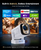 Proyector Inteligente con Control Remoto por Voz 1080P HY310 330 ANSI WiFi 6 BT5.4 Enfoque Automático Corrección Trapezoidal Cine en Casa Android 14 Portátil HIFI