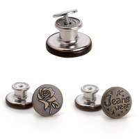 Boutons instantanés en métal de 17mm, ajustement parfait, boutons en jean de remplacement sans couture pour jean