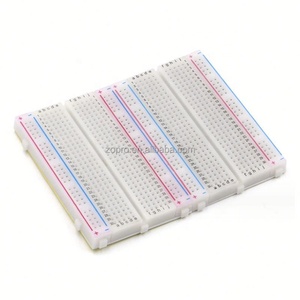 แผงวงจรเบรดบอร์ดคุณภาพสูง 400 รู ขนาด 8.5x5.5 ซม. แผงทดลองเชื่อมต่อแบบคอมโพสิต - Product Image 4