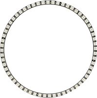 Module LED circulaire à pixels RGB pleine couleur DC5V, circuit intégré WS2812, LED SMD 5050 avec contrôleur LED Sp002e