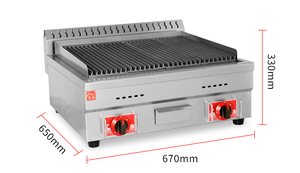 Fuqi Restaurant Professional Lava Rock Gas Barbeque <strong>Grill</strong>/kitchen Lpg Gas Bbq <strong>Grill</strong>/heavy Duty Industrial <strong>Grill</strong>
