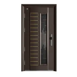 Manufacturer Sound Proof Luxury Front Doors For Houses Steel Metal Security Door