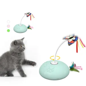 חתול אינטראקטיבי צעצוע פרפר אינטראקטיבי לחיות מחמד חתול צעצוע מצחיק חכם ריקוד חתול צעצוע