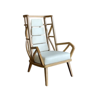 Bayu Lounge Bois de teck massif Finition NC naturelle Coussins d'intérieur doux Écologique Durable Offre un confort relaxant Naturel intemporel - Product Image 1