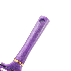 Peigne à cheveux pailleté, grand peigne de massage ajouré pour usage domestique, en plastique antistatique, design incurvé pour volume - Product Image 4