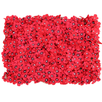 Mur de fleurs artificielles de luxe en soie pour toile de fond de scène de mariage, Hortensia, Rose, Dahlia, 40x60cm, Fait main, Livraison rapide