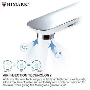 HIMARK-<span class=keywords><strong>grifos</strong></span> modernos de latón cromado para baño, mezclador de ducha montado en la pared, negro y dorado - Product Image 2