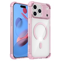 Coque de téléphone transparente magnétique antichoc Senyork Crystal Clear à quatre coins pour iPhone 17 Air 16 15 Plus 14 13 12 Pro Max