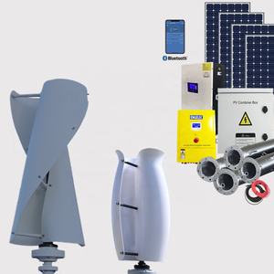 R & X-Generador de turbina eólica en espiral de eje vertical serie VAWT, 600W, 1KW, 5KW, 10KW, 24V, 48V, 96V, 220V, 380V, V, 10 años de garantía - Product Image 1