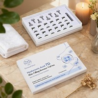 Kit d'ampoules de sérum visage hydratant et repulpant à l'acide hyaluronique 7D fermenté pour peaux sèches et grasses