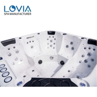 Bain à remous extérieur homologué CE LOVIA, jacuzzi Balboa, bain à remous idromassaggio extérieur pour 5 personnes