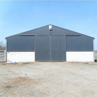 Establo Moderno para Vacas Lecheras con Estructura de Acero, Sala de Ordeño Prefabricada, Galvanizado en Caliente, a Prueba de Fugas, Longitud Personalizable