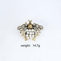 Élégant Collier Pendentif Breloque Insecte Naturel Thème Abeille Plaqué Or 18 Carats Chaîne à Maillons Bijoux de Mode Ensembles Bagues et Colliers pour Femmes
