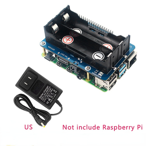 Uninterruptible Power Supply UPS HAT Stable 5V Power Output + US <b>EU</b> Charger for Raspberry Pi 4 Model B/3B+/3B - Product Image 4