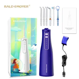 Raldmoyerプロフェッショナル口洗浄器充電式ポータブル歯科洗浄器歯きれいな口腔歯科コードレスウォーターフロス