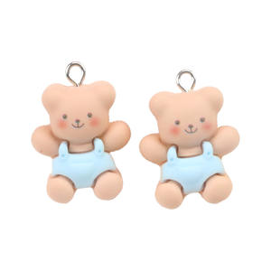 Colgante pequeño de resina creativa flor gruesa oso nube arcoíris piruleta hecho a mano DIY accesorio de joyería para Navidad - Product Image 5