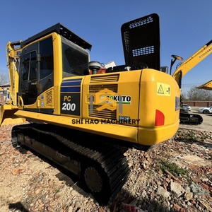 รถขุดไฮดรอลิกแบบตีนตะขาบ Komatsu PC200 มือสอง ขนาด 20 ตัน สำหรับงานวิศวกรรม ทนทานและขายดี - Product Image 2