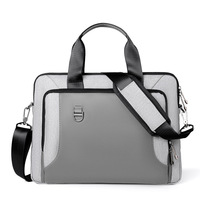 Venta al por mayor personalización de negocios bolsa de ordenador bolso grueso maletín a prueba de golpes Pu 13,3/14/15/6 pulgadas