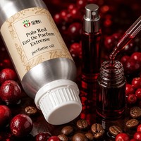 Polo Red Eau De Parfum Extreme Cranberry Coffee Parfumolie voor Heren, Krachtig Geurconcentraat voor Cologne Diffuser Sport, Bulk