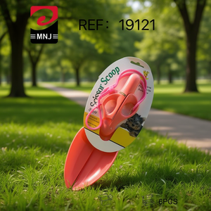 Scissor Scoop Pet Waste Cleaner Pink Plastic 6Pcs Pack For Dogs Cats Outdoor Use - Product Image 2