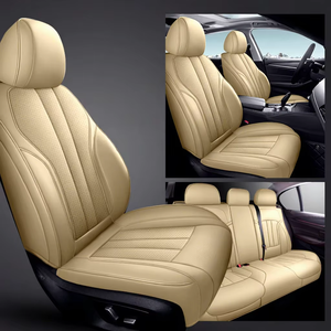 Coprisedili Auto Completi Personalizzati 2025 in Pelle PVC di Lusso, Universali 360 Gradi per Tutte le Stagioni, Neri, Coprisedili in Pelle di Lusso Tutto Incluso - Product Image 3