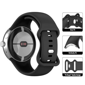 Bracelet de remplacement en silicone pour Google Pixel Watch, compatible avec Google Pixel 3, 2, 1, 41 mm et 45 mm, directement de l'usine - Product Image 3