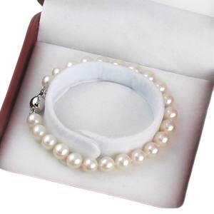 Bracelet de perles d'eau douce rondes de 5-6 mm, bijoux jeunes et élégants avec boîte cadeau pour offrir - Product Image 5