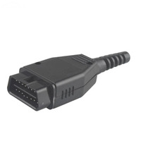 Conector Macho para Puerto OBD, Carcasa de Conector OBD2 de 16 Pines, Adaptador OBD II, Conector J1962 con PCB, Herramienta de Diagnóstico SR