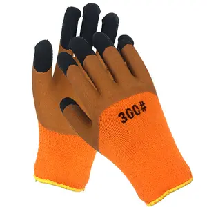 Latex Finger Coated Gloves Waterproof Thermal Gloves Palm Safe Working Men Gloves Mitten